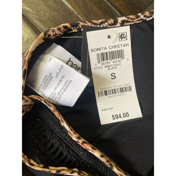 Bar III Bonita Cheetah One Piece Swimsuit Bathing Suit Size Small - Picture 3 of 4